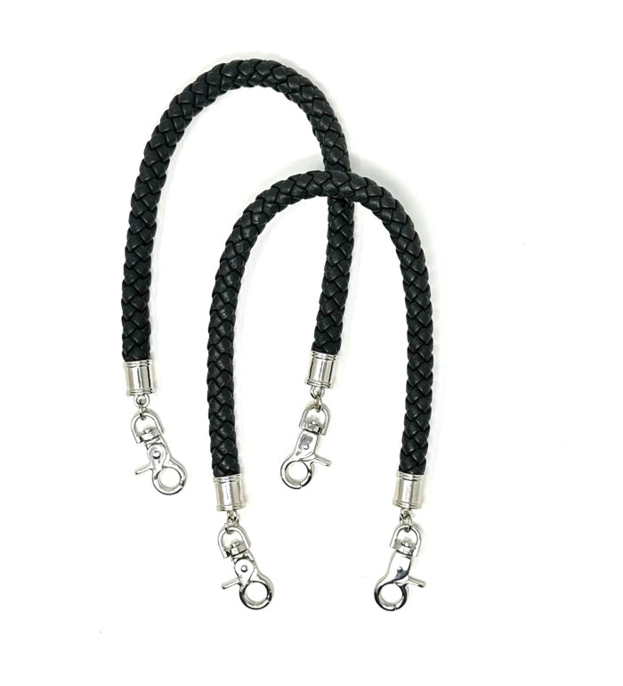 MANICI IN ECOPELLE INTRECCIATI